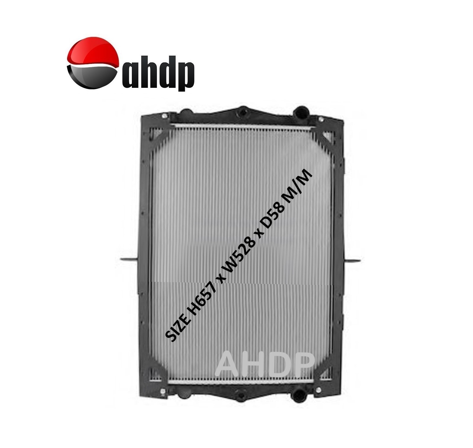 WATER RADIATOR H657 X W528 X D58 M/M DAF LF45 LF55 XF105 - AHDP-DWR003