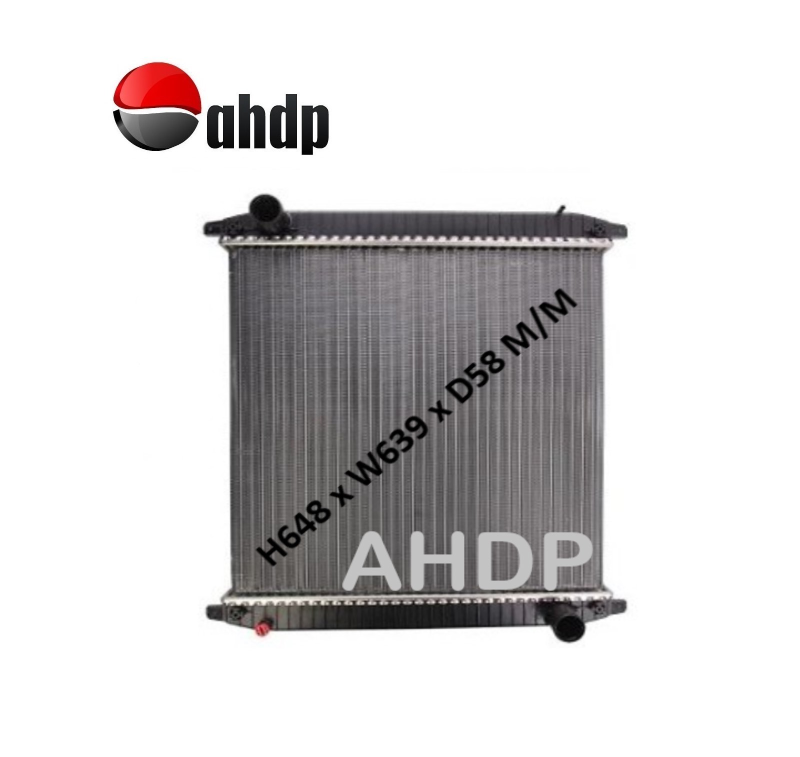 WATER RADIATOR H648 X W639 X D58 M/M MERCEDES ECONIC - AHDP-MBWR008