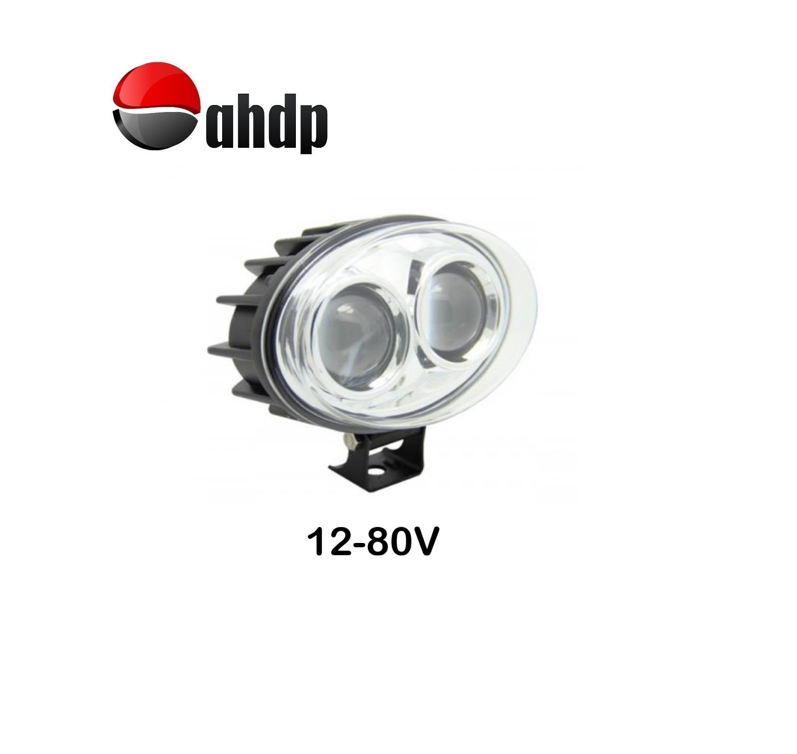 WORK LIGHT BLUE LED OVAL SHAPE 12-80V 6W AFT - AP02WLO01280