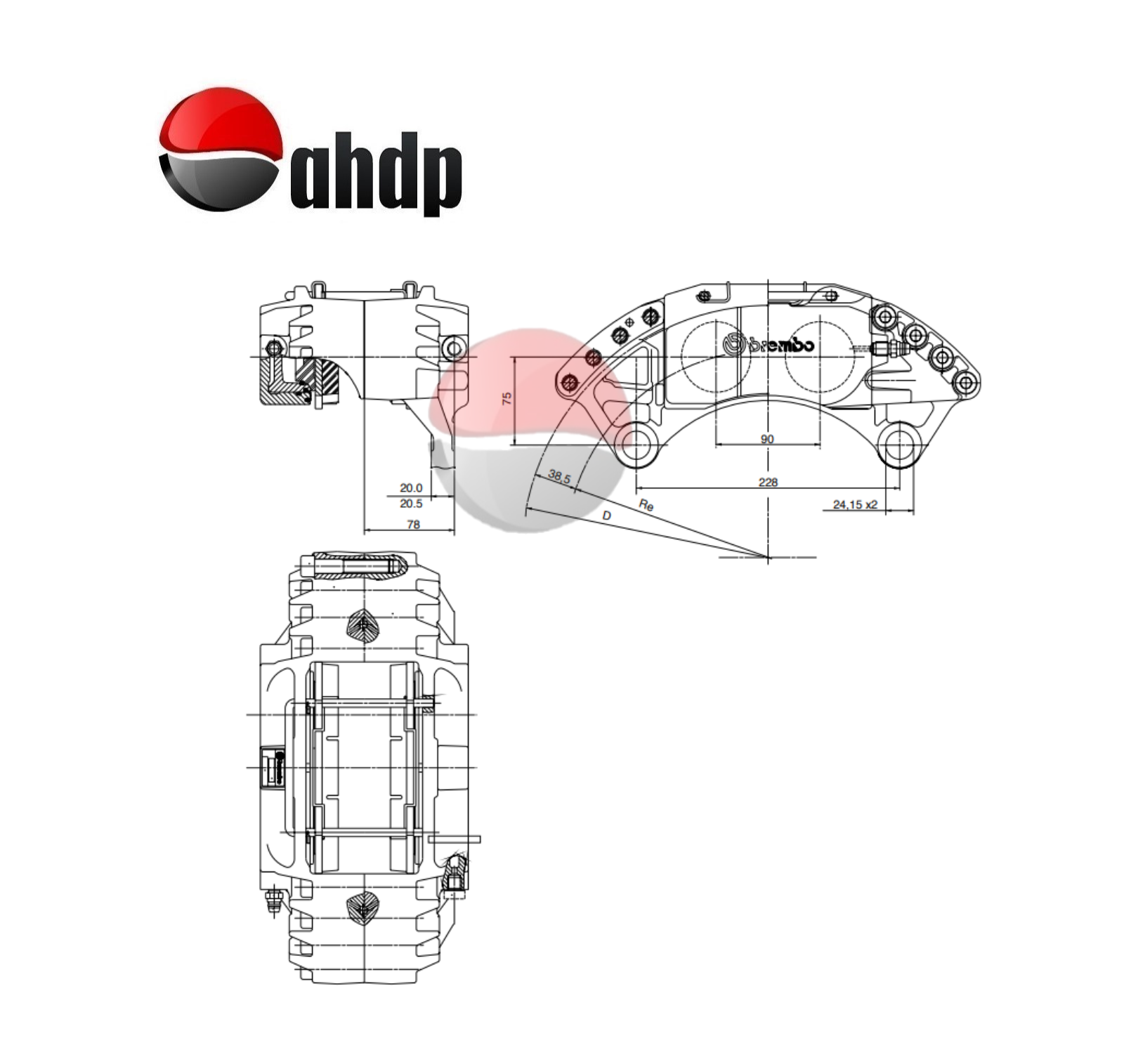 HYDRAULIC BRAKE CALIPER - BR0420537022
