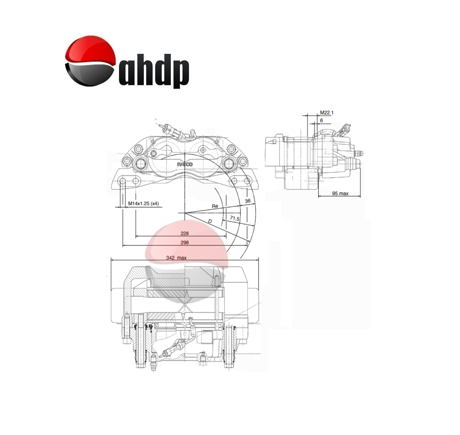 HYDRAULIC BRAKE CALIPER - BR0422566075