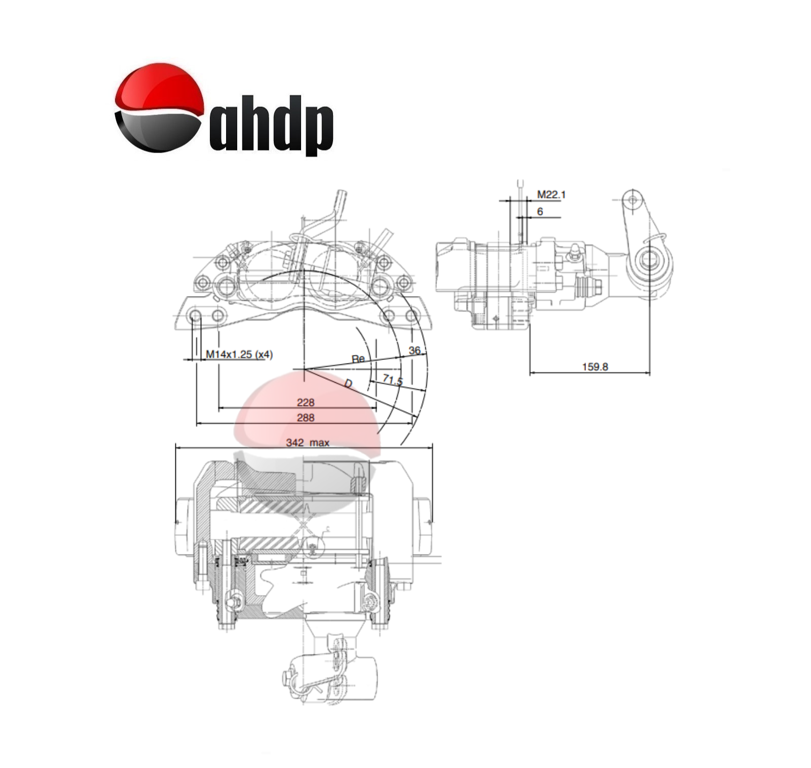HYDRAULIC BRAKE CALIPER - BR0422567085