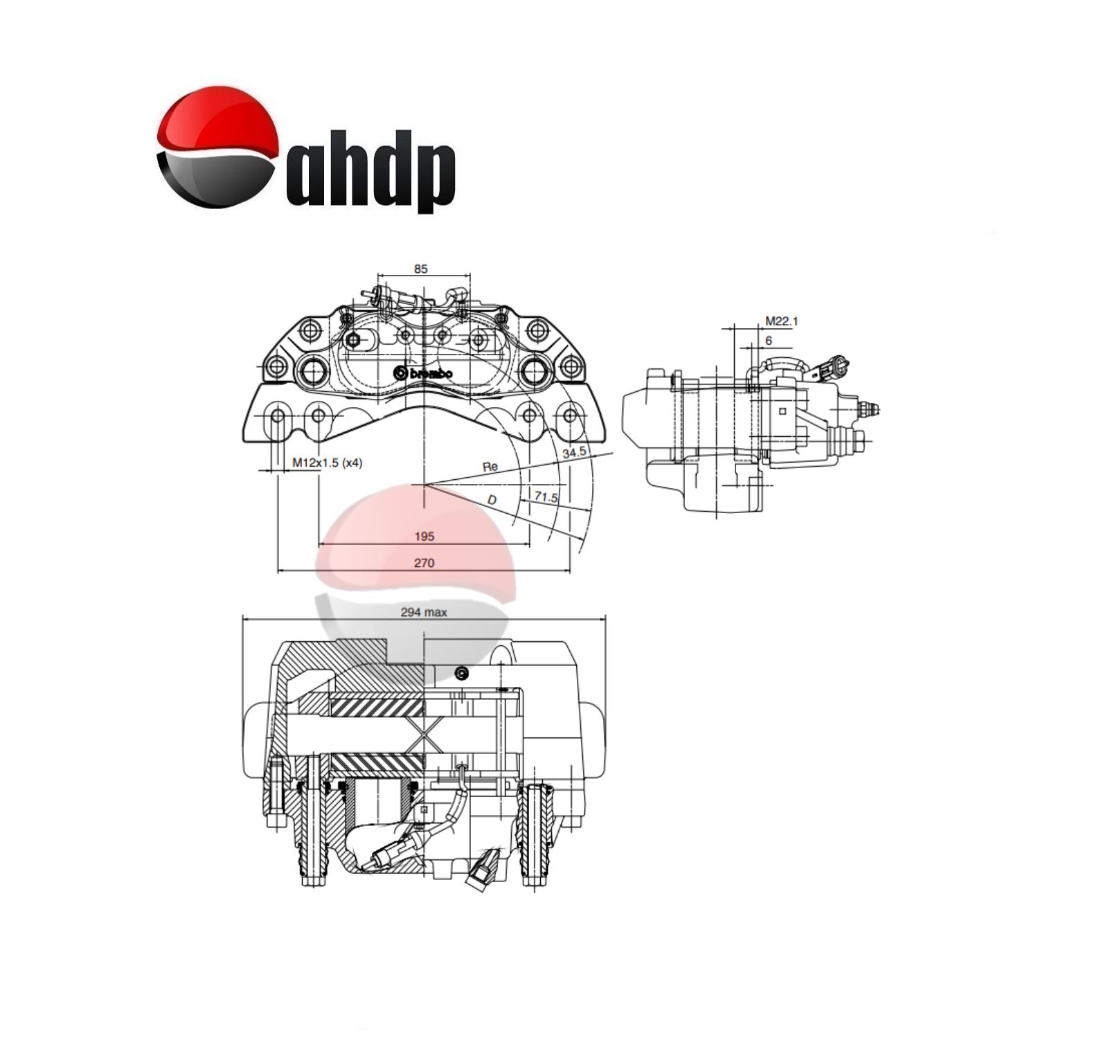 HYDRAULIC BRAKE CALIPER - BR0422576022