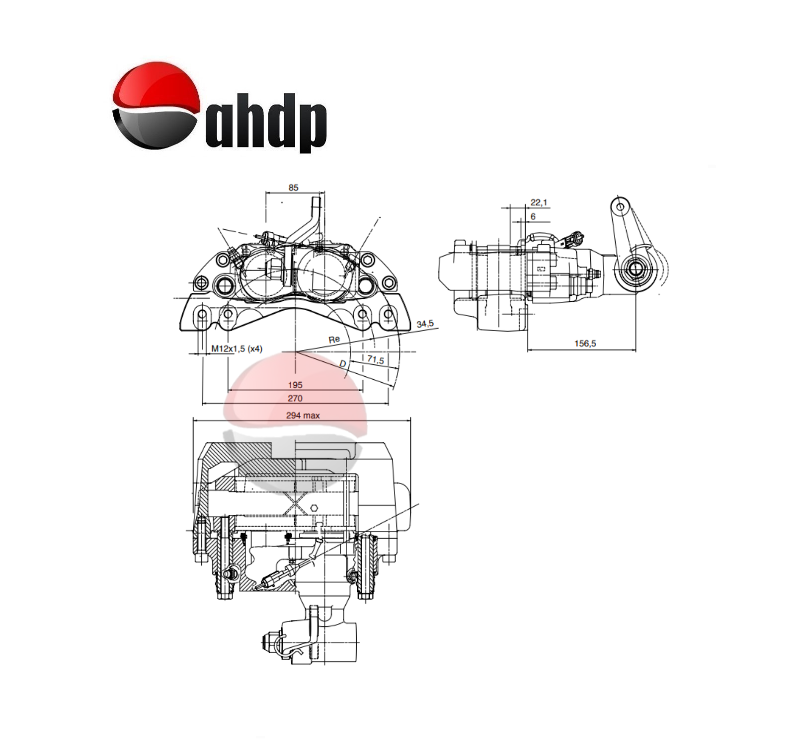 HYDRAULIC BRAKE CALIPER - BR0422577013
