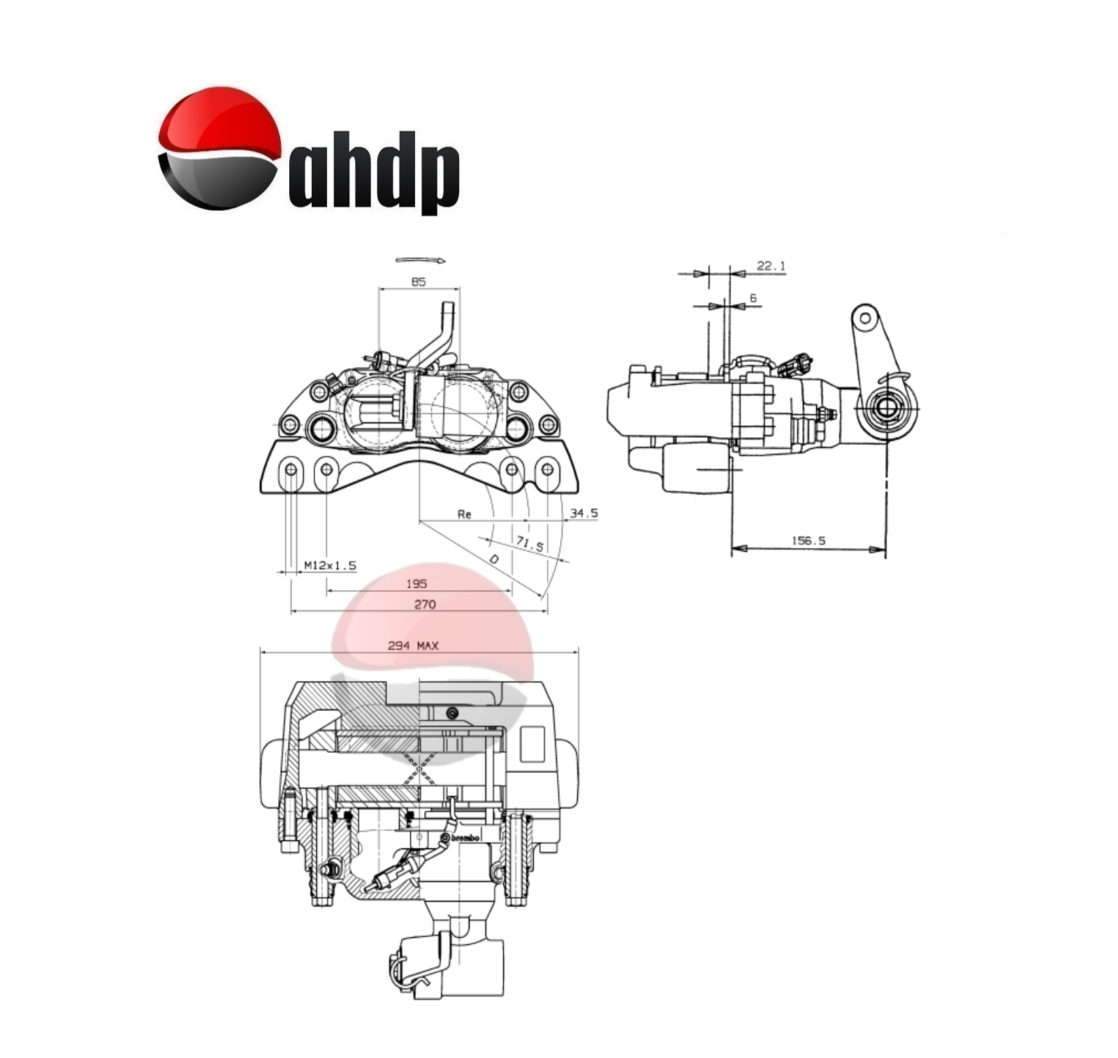 HYDROMECHANICAL CALIPER PFC 2 x 60 - BR0422577028
