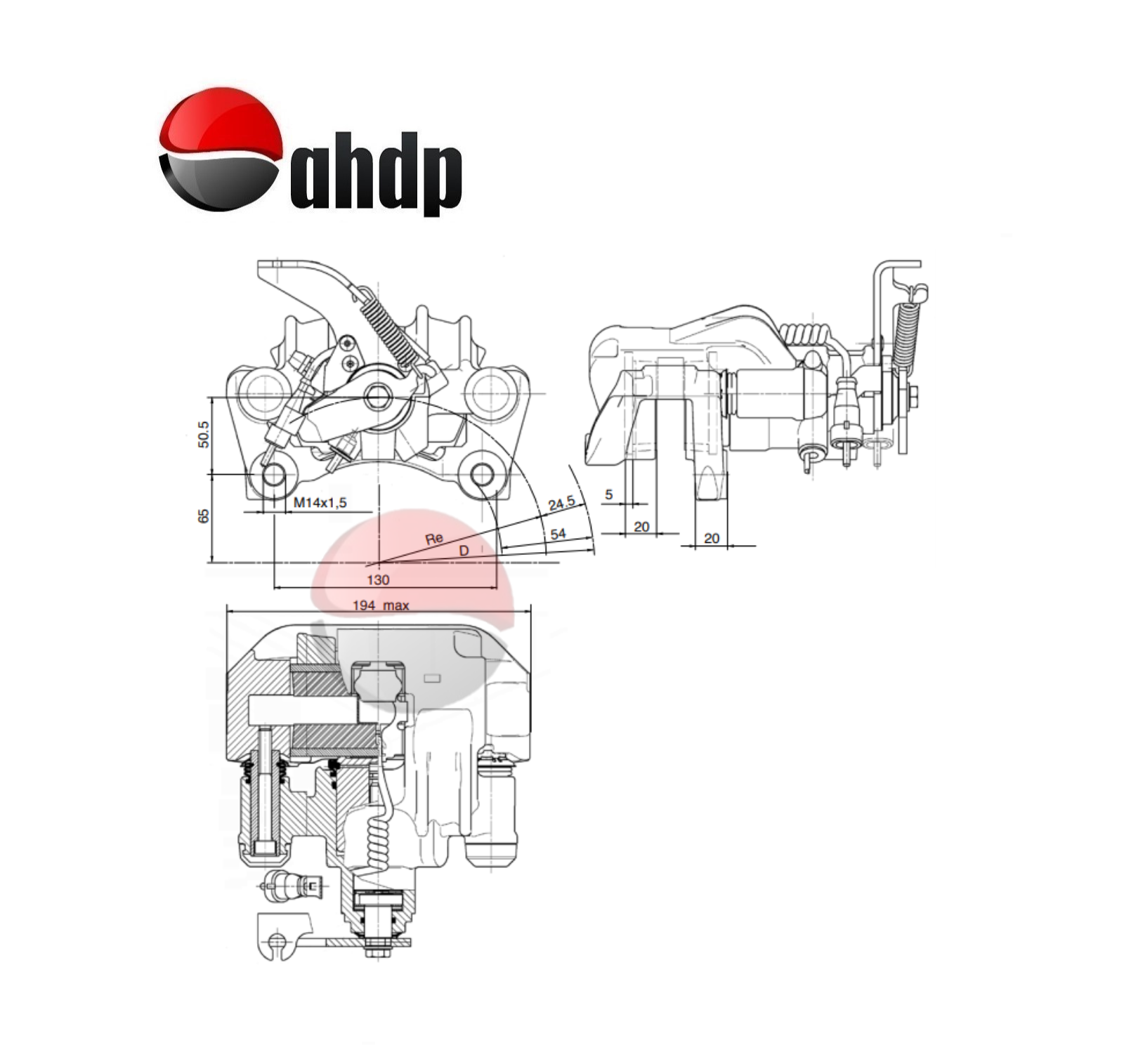 HYDRAULIC BRAKE CALIPER - BR0422727050