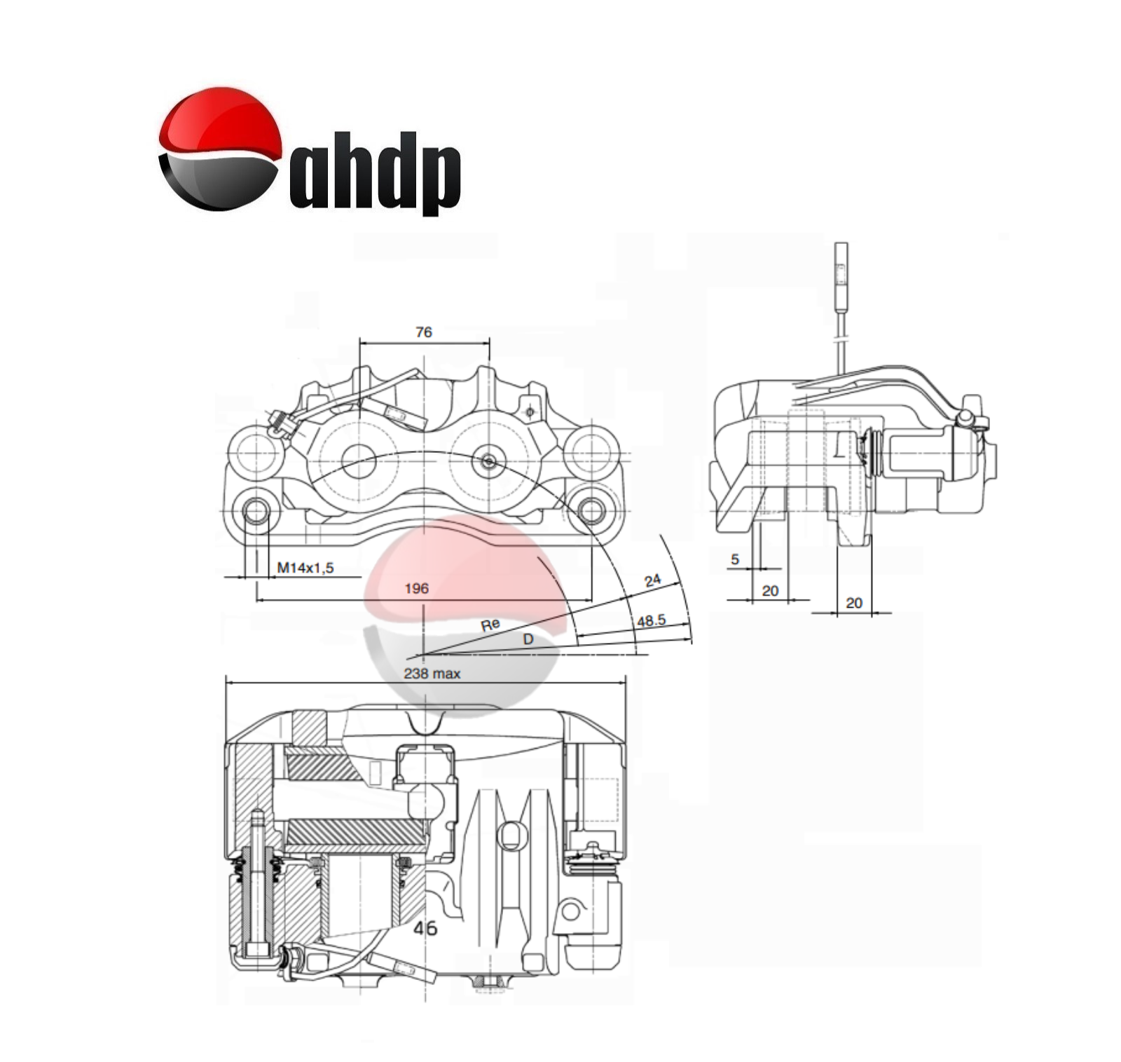 HYDRAULIC BRAKE CALIPER - BR0422730660
