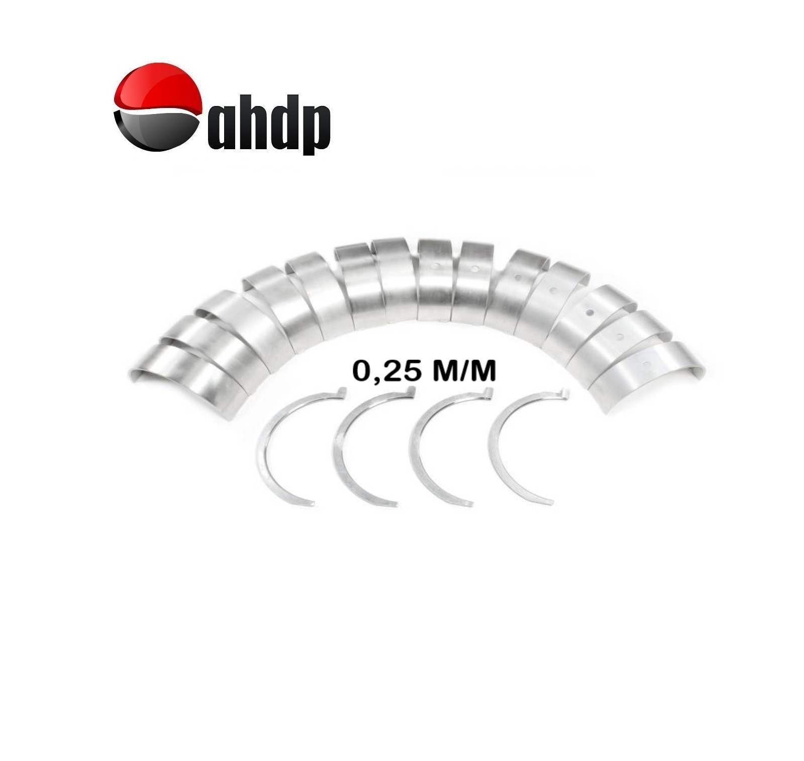 MAIN BEARING SET W/THRUST WASHER SET CUMMINS 0,25 M/M - CU014089845