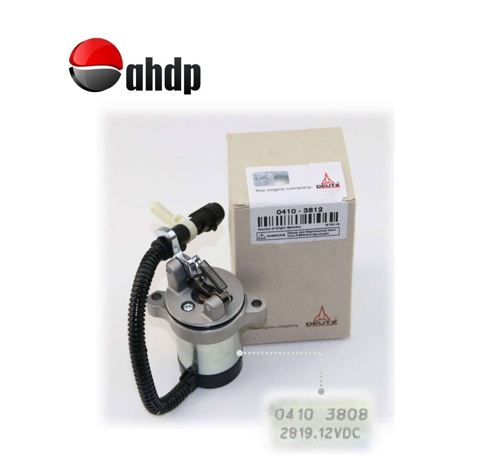 SOLENOID SHUT OFF DEVICE 12V DEUTZ - DZ0104103812