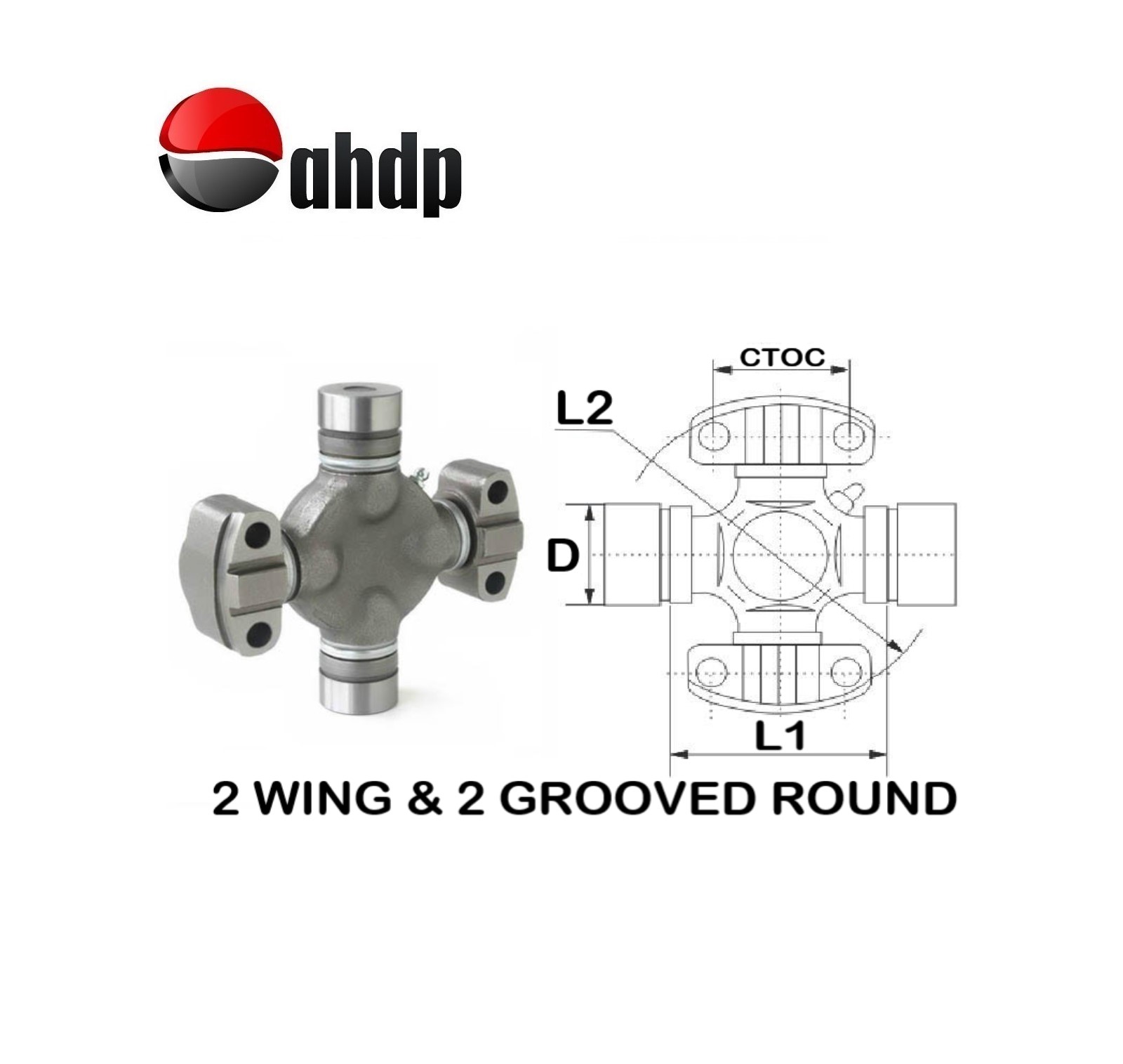 U-JOINT D/CTOC=25.4/33-L1/L2=38.8/65 M/M - GMB03GU7100
