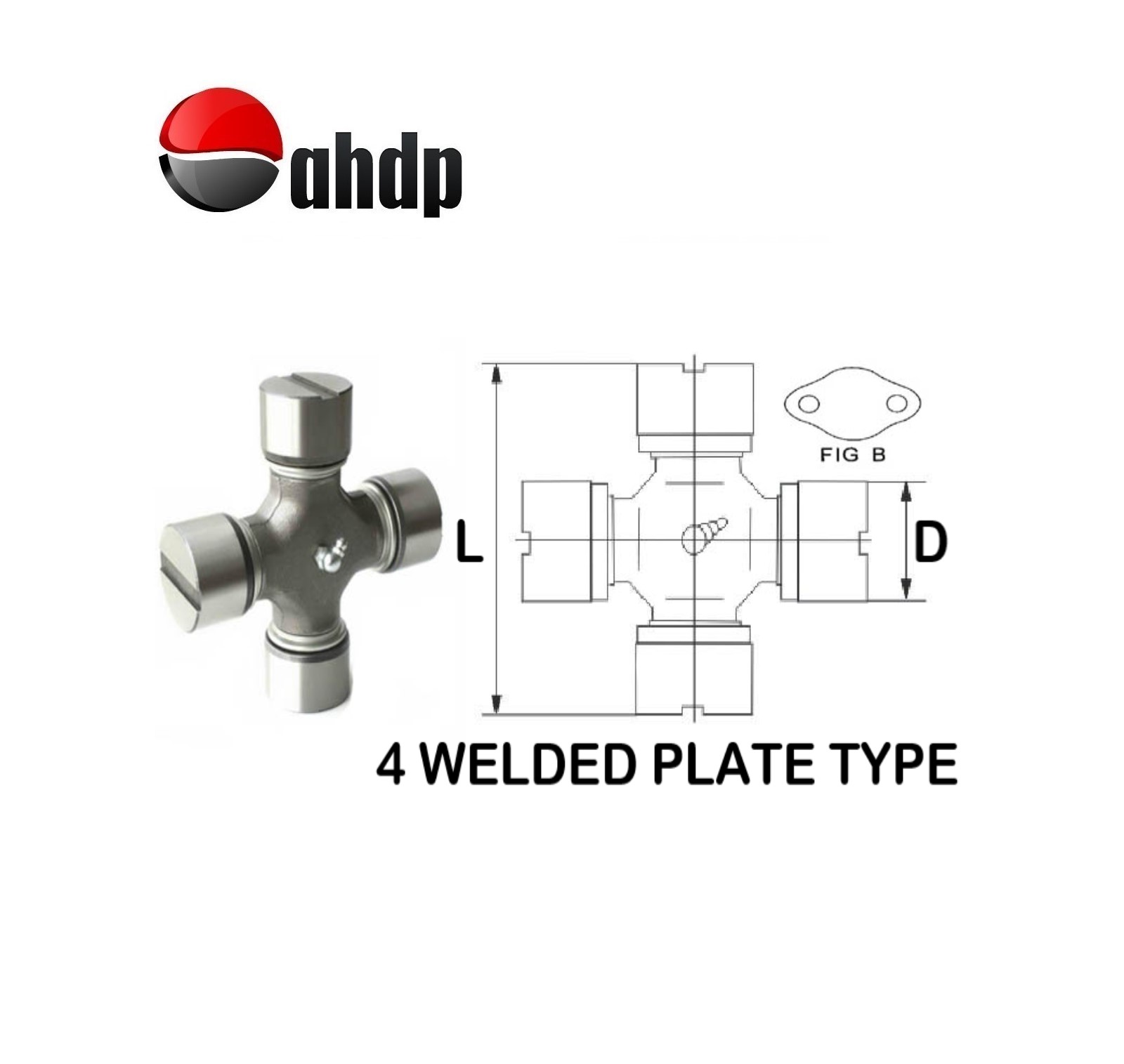 U-JOINT 4WP D=47 - L=124 M/M - GMB03GUH61
