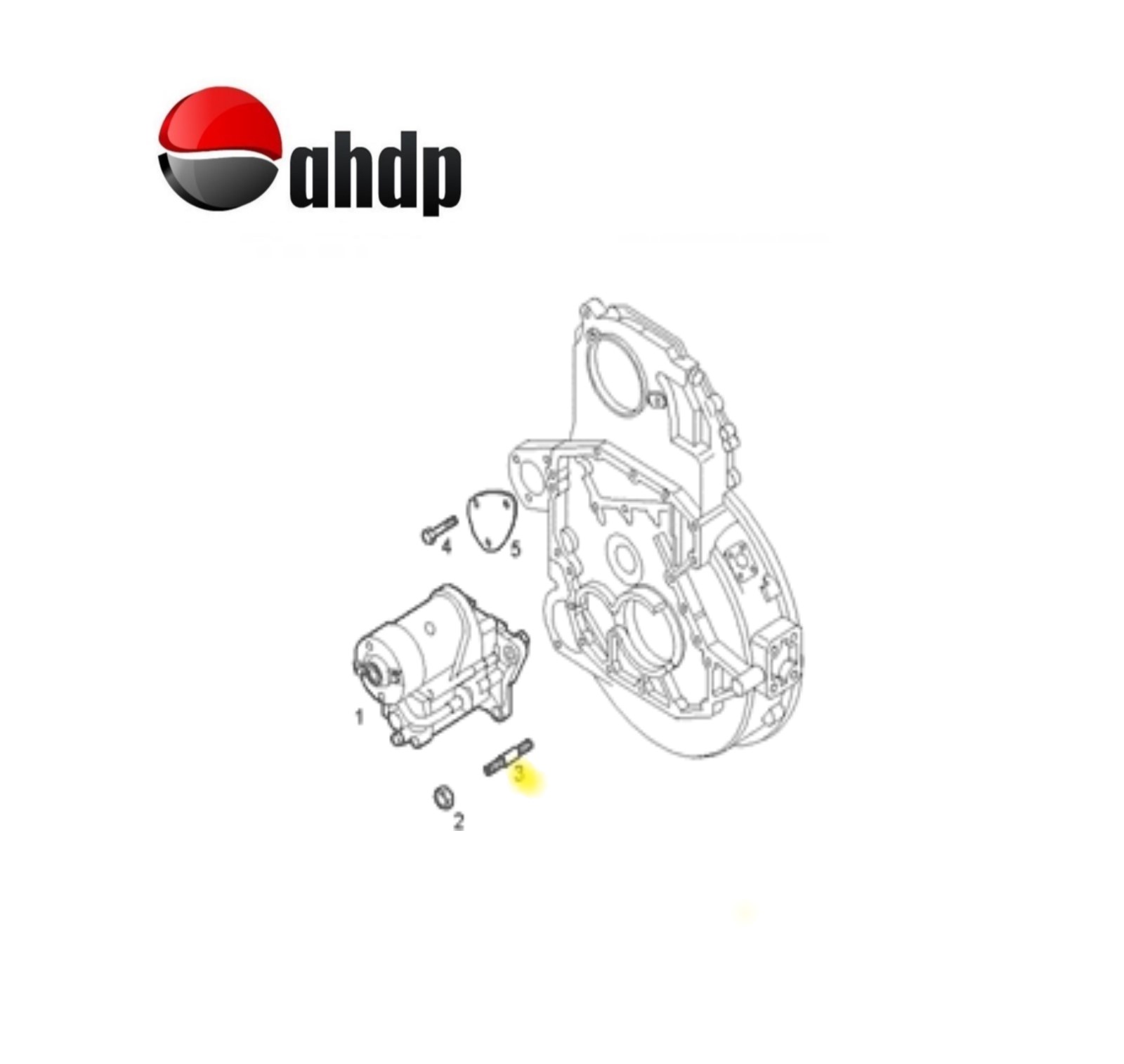 STUD FIXING STARTER IVECO - IV4616760524