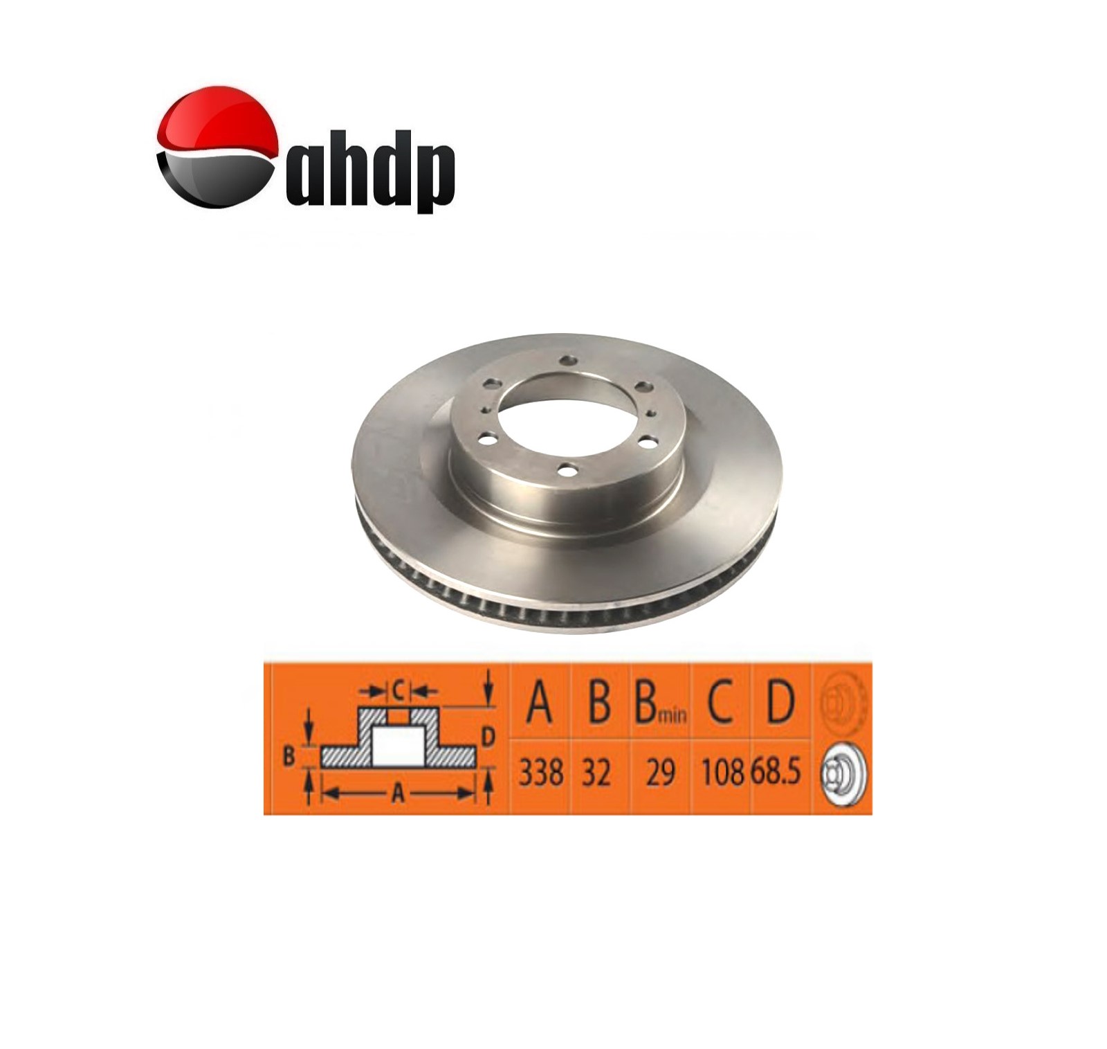 BRAKE DISC FRONT TOTOTA AFT - T044351260191